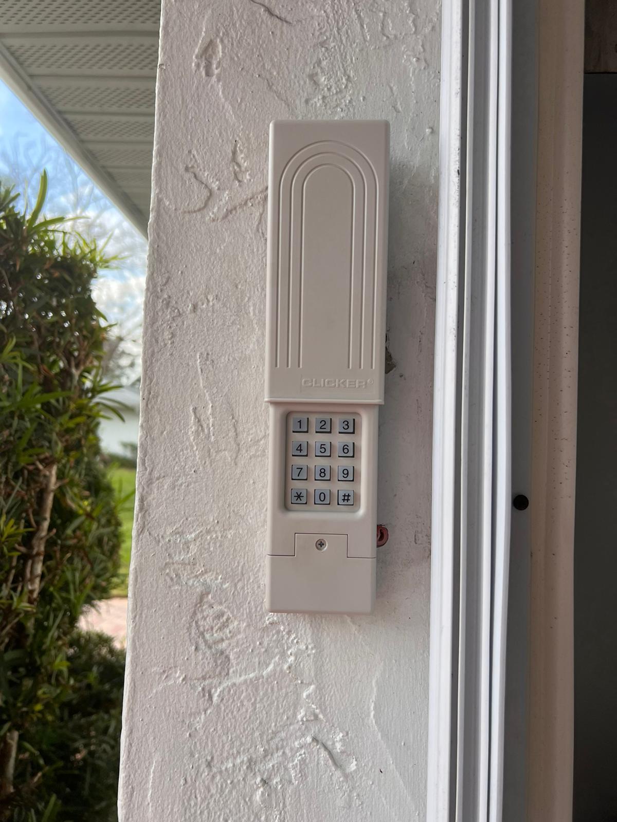 Wireless keypad installation