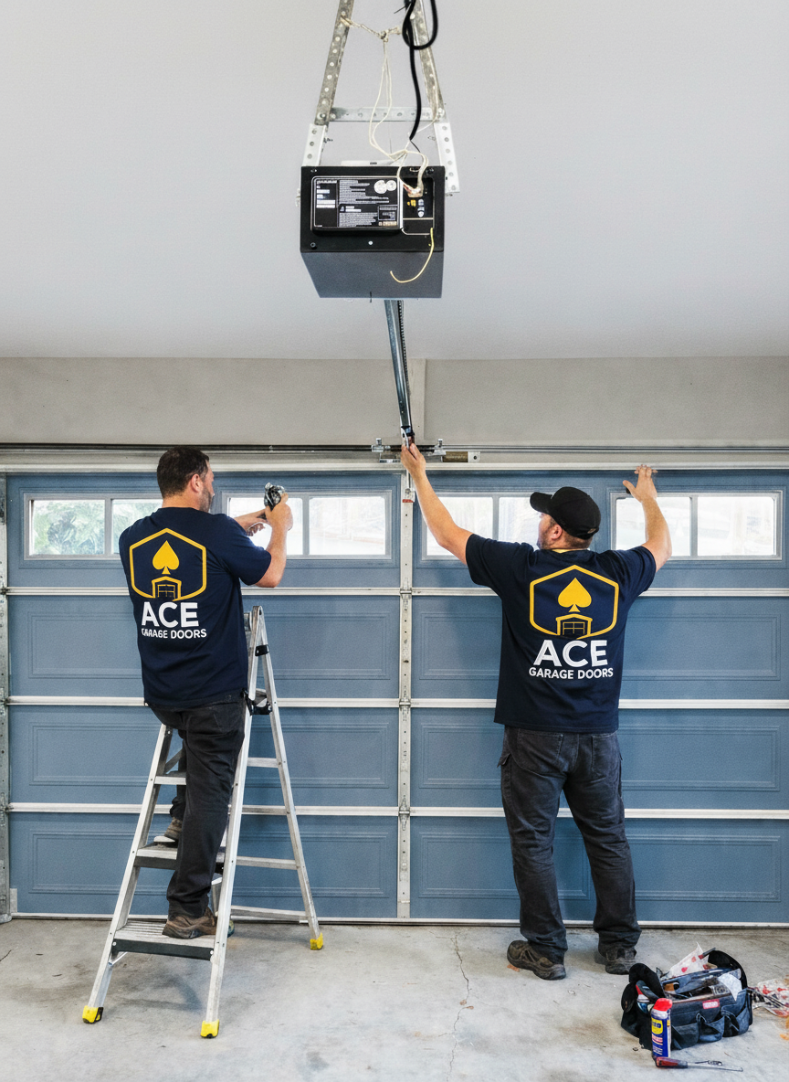 Professional new garage door installation